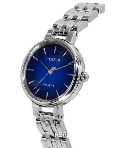 Citizen L Eco-Drive Stainless Steel Blue Dial EM0990-81L Women's Watch