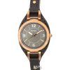 Fossil Carlie Eco Leather Strap Black Dial Quartz ES5212 Women's Watch