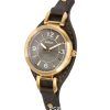 Fossil Carlie Eco Leather Strap Black Dial Quartz ES5212 Women's Watch