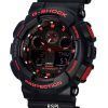 Casio G-Shock Ignite Red Series Analog Digital Quartz GA-100BNR-1A GA100BNR-1 200M Men's Watch