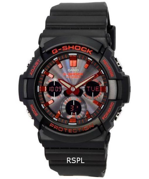 Casio G-Shock Analog Digital X Ignite Red Series Tough Solar GAS-100BNR-1A GAS100BNR-1 200M Men's Watch