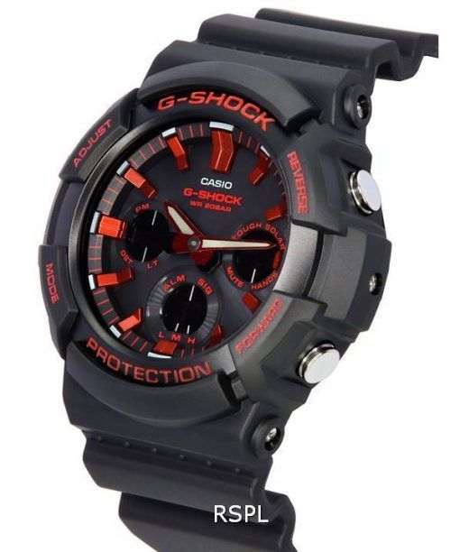 Casio G-Shock Analog Digital X Ignite Red Series Tough Solar GAS-100BNR-1A GAS100BNR-1 200M Men's Watch