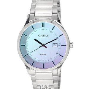 Casio Standard Analog Stainless Steel Multicolor Dial Quartz MTP-E605D-7E MTPE605D-7E Men's Watch
