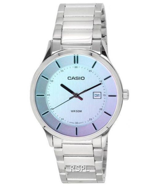 Casio Standard Analog Stainless Steel Multicolor Dial Quartz MTP-E605D-7E MTPE605D-7E Men's Watch