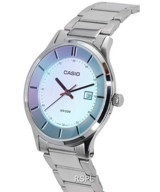 Casio Standard Analog Stainless Steel Multicolor Dial Quartz MTP-E605D-7E MTPE605D-7E Men's Watch