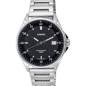 Casio Standard Analog Stainless Steel Black Dial Quartz MTP-E705D-1E Men's Watch