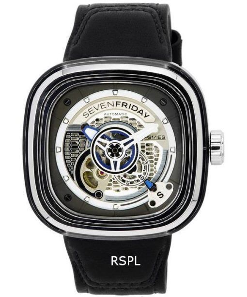 Sevenfriday P-Series Grey Skeleton Dial Automatic PS1/01 SF-PS1-01 Men's Watch