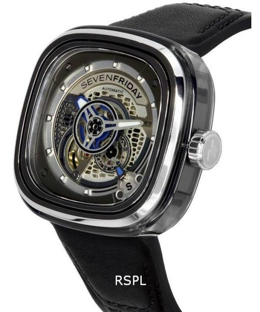 Sevenfriday P-Series Grey Skeleton Dial Automatic PS1/01 SF-PS1-01 Men's Watch