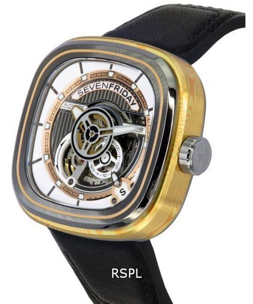 Sevenfriday P-Series Cuxedo Skeleton Dial Automatic PS2/02 SF-PS2-02 Men's Watch