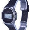 Casio Vintage Digital Stainless Steel Mesh Black Dial Quartz A171WEMB-1A A171WEMB-1 Womens Watch