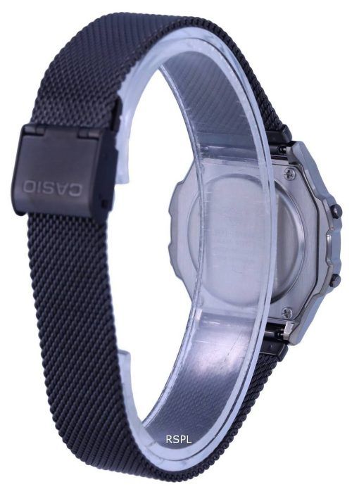 Casio Vintage Digital Stainless Steel Mesh Black Dial Quartz A171WEMB-1A A171WEMB-1 Womens Watch