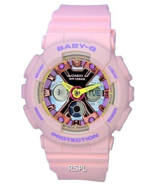 Casio Baby-G Pastel Toned Color Analog Digital Quartz BA-130PM-4A BA130PM-4 100M Womens Watch