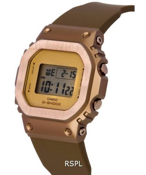 Casio G-Shock Digital Metal Clad Bronze Dial Quartz GM-S5600BR-5 GMS5600BR-5 200M Womens Watch