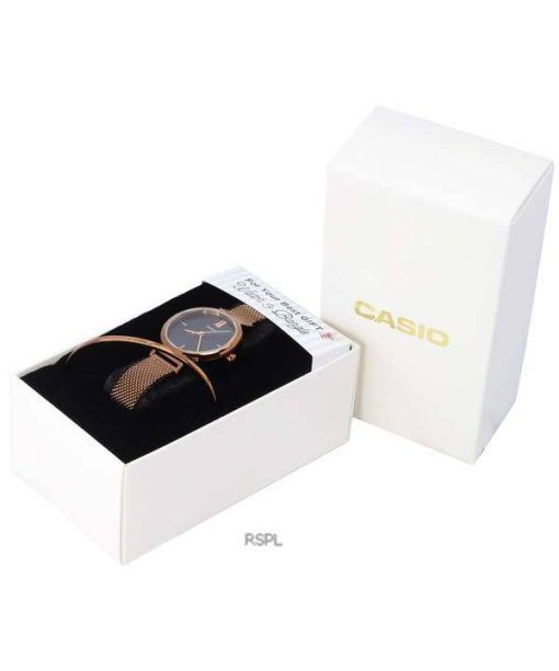 Casio Analog Rose Gold Tone Quartz LTP-2023VMR-1C LTP2023VMR-1C Women's Watch With Gift Set