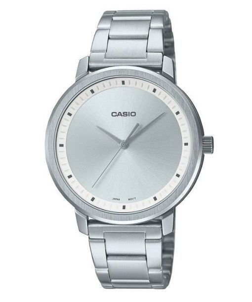 Casio Analog Silver Dial Stainless Steel Quartz LTP-B115D-7E LTPB115D-7 Womens Watch