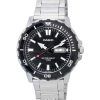Casio Enticer Standard Analog Black Dial Quartz MTD-125D-1A1 MTD125D-1A1 100M Mens Watch