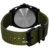 Casio Enticer Standard Analog Green Khaki Cloth Strap Quartz MTP-E715C-3A MTPE715C-3 Mens Watch