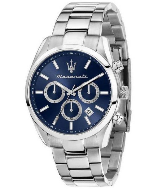 Maserati Attrazione Chronograph Stainless Steel Blue Dial Quartz R8853151005 Men's Watch