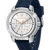 Maserati Successo Chronograph Silicone Strap Silver Dial Quartz R8871621013 Men's Watch