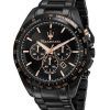 Maserati Traguardo Chronograph Stainless Steel Black Dial Quartz R8873612048 100M Men's Watch