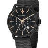 Maserati Epoca Chronograph Stainless Steel Black Dial Quartz R8873618013 100M Men's Watch