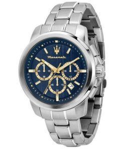 Maserati Successo Chronograph Stainless Steel Blue Dial Quartz R8873621038 Men's Watch