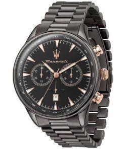 Maserati Tradizione Chronograph Stainless Steel Black Dial Quartz R8873646001 100M Men's Watch