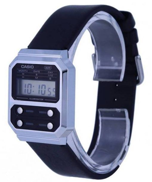 Casio Vintage Youth Digital Leather Quartz A100WEL-1A A100WEL-1 Men's Watch