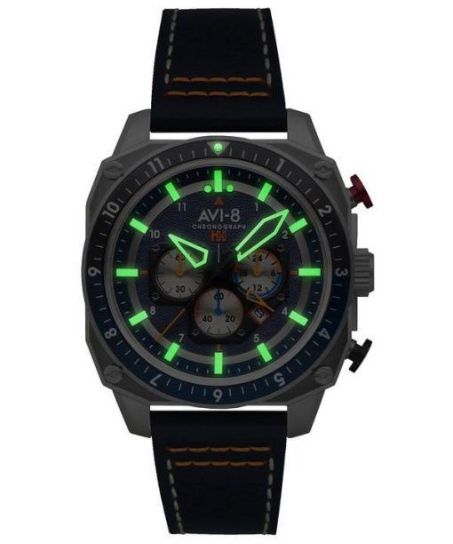 AVI-8 Hawker Hunter Atlas Dual Time Chronograph Pavillion Blue Quartz AV-4100-02 Men's Watch