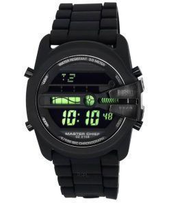 Diesel Master Chief Digital Silicone Strap Black Dial Quartz DZ2158 Men's Watch