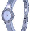 Citizen Analog Crystal Accents Mother Of Pearl Dial Quartz EJ6130-51D Womens Watch