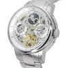 Ingersoll The Jazz Sun and Moon Phase Stainless Steel Skeleton Silver Dial Automatic I07703 Mens Watch