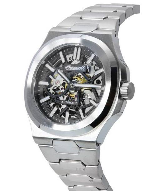Ingersoll The Catalina Stainless Steel Skeleton Black Dial Automatic I12501 Mens Watch