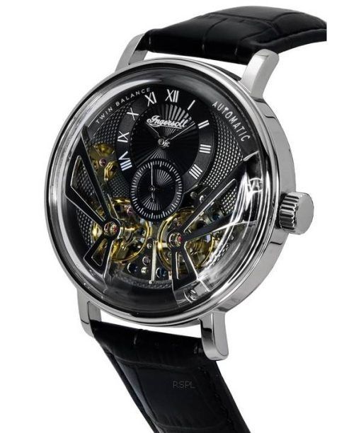 Ingersoll The Tennessee Leather Strap Grey Skeleton Dial Automatic I13103 Mens Watch