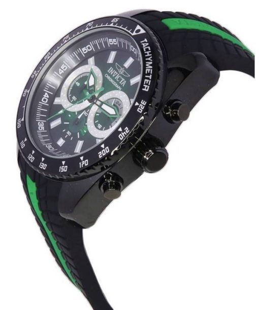 Invicta S1 Rally Chronograph Black And Green Dial Quartz 36307 100M Men's Watch