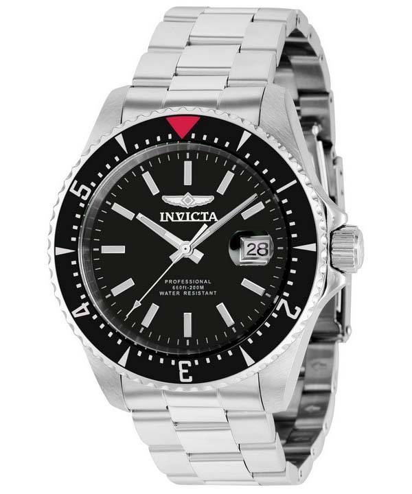 Invicta Pro Diver Professional Stainless Steel Black Dial Automatic Diver's 36780 200M Men's Watch