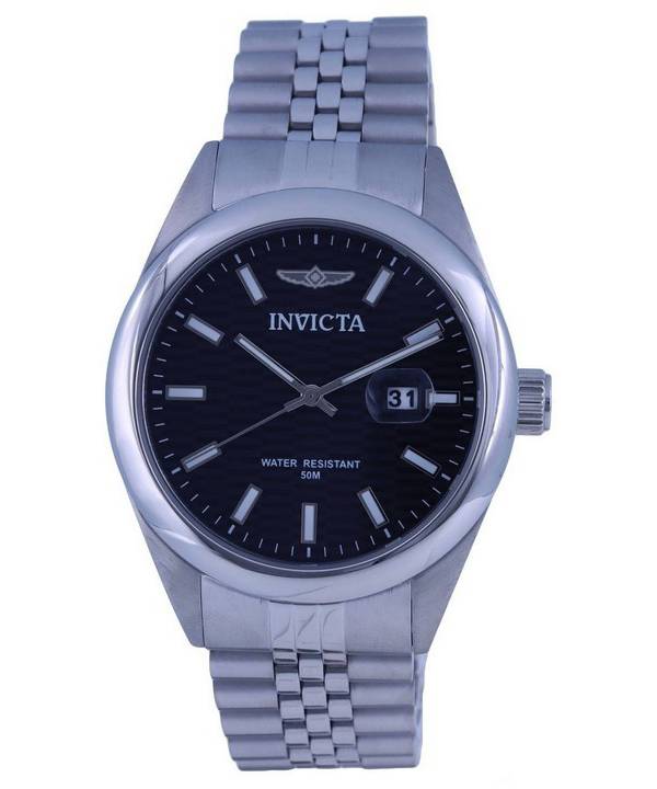 Invicta Aviator Stainless Steel Black Dial Quartz INV38409 Men's Watch