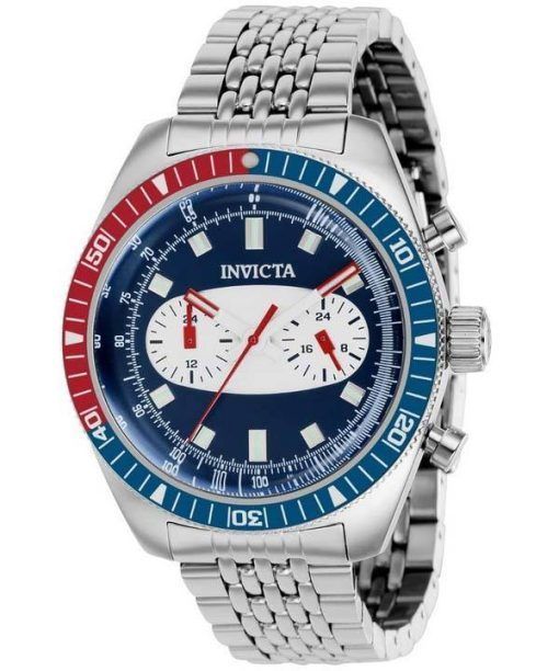 Invicta Speedway Stainless Steel Blue Dial Quartz 40526 100M Men's Watch