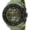 Invicta Aviator Chronograph Stainless Steel Green Dial Quartz 40703 100M Men's Watch