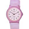 Casio POP Analog Pink Transparent Resin Strap Quartz MQ-24S-4B MQ24S-4B Womens Watch