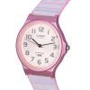 Casio POP Analog Pink Transparent Resin Strap Quartz MQ-24S-4B MQ24S-4B Womens Watch