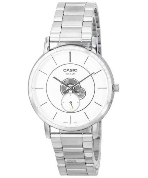 Casio Standard Analog Stainless Steel Silver Dial Quartz MTP-B130D-7A MTPB130D-7 Men's Watch