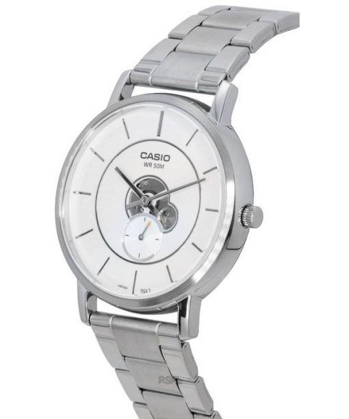 Casio Standard Analog Stainless Steel Silver Dial Quartz MTP-B130D-7A MTPB130D-7 Men's Watch