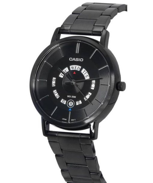 Casio Standard Analog Stainless Steel Black Dial Quartz MTP-B135B-1A MTPB135B-1 Men's Watch