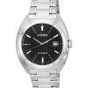 Citizen Classic Stainless Steel Black Dial Automatic NJ0100-71E 100M Men's Watch