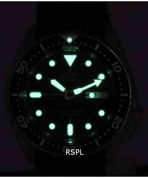 Seiko Black Dial Automatic Diver's SKX007J1-var-NATO22 200M Men's Watch