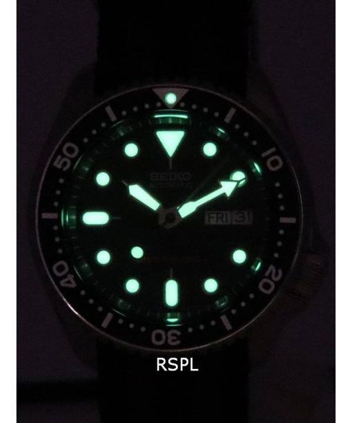 Seiko Black Dial Automatic Diver's SKX007K1-var-NATO22 200M Men's Watch