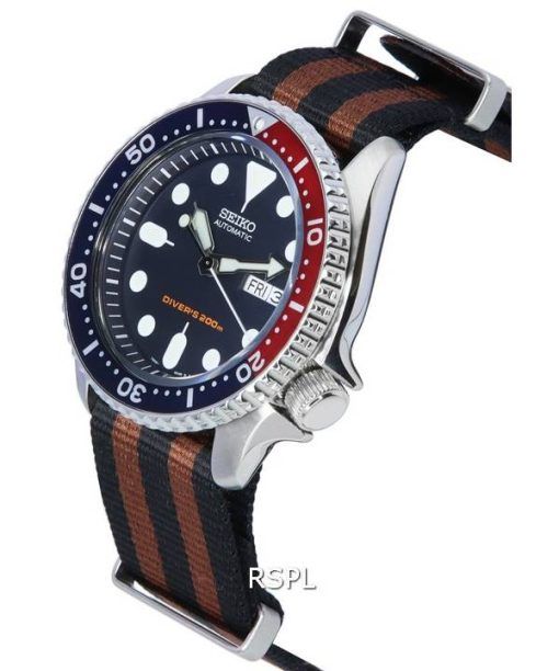 Seiko Blue Dial Automatic Diver's SKX009K1-var-NATO22 200M Men's Watch