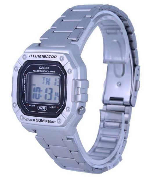 Casio Youth Digital Stainless Steel W-218HD-1A W218HD-1 Men's Watch