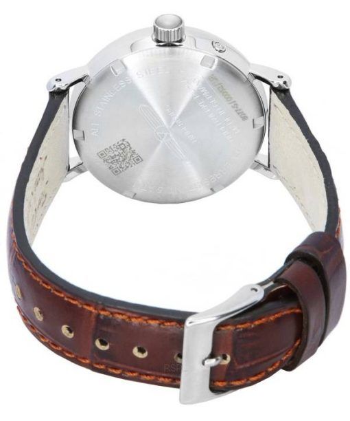 Zeppelin LZ 129 Hindenburg Leather Strap Moon Phase Beige Dial Quartz 80775 Men's Watch